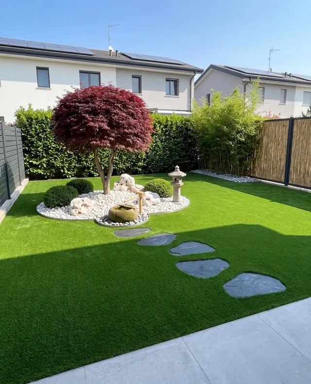 Bordure per aiuole: giardino di 40 m², fatto da Giardino Perfetto