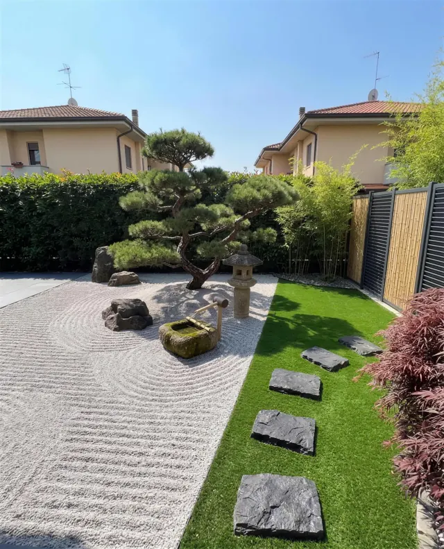 Giardino zen: giardino di 70 m², fatto da Giardino Perfetto